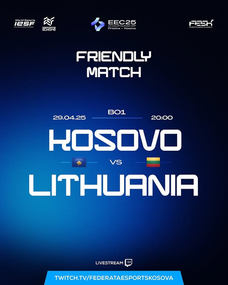 CS2: Kosovo vs Lithuania – BO1 Friendly Match! 🎮