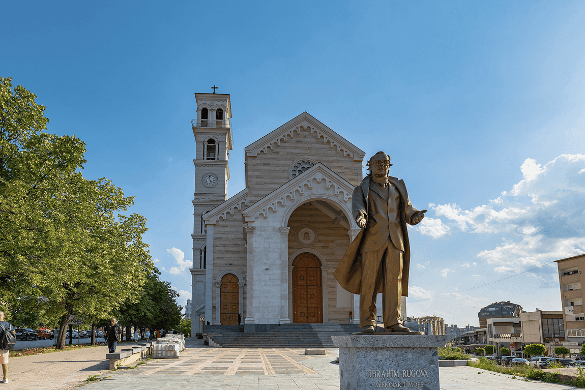 Modern Mother Teresa Cathedral in Pristina